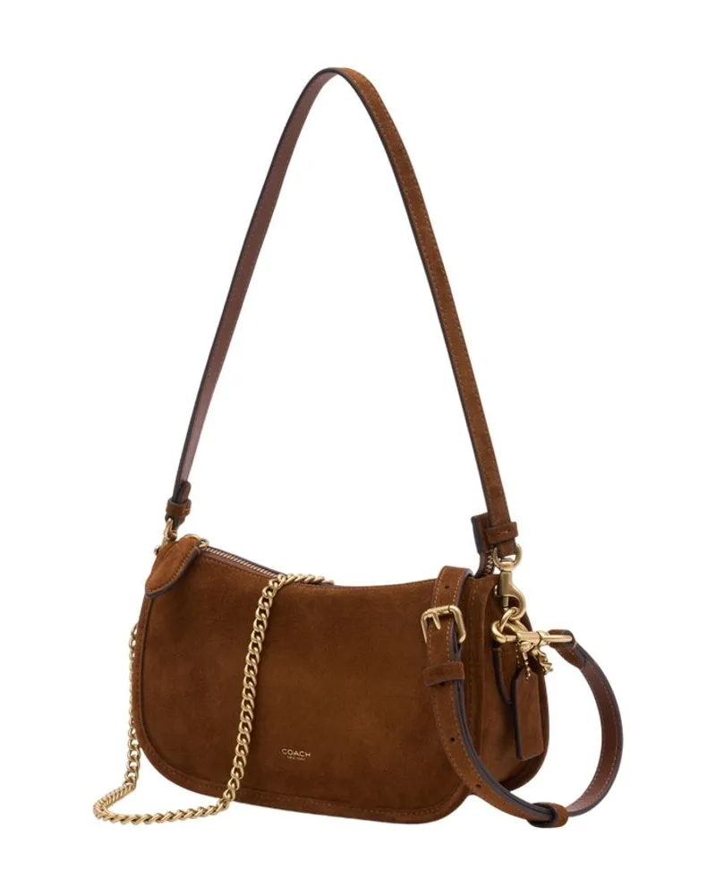 Coach Women's Waverly Crossbody -  Leather Brown Cowhide Bags Handbags-Purses Brown
