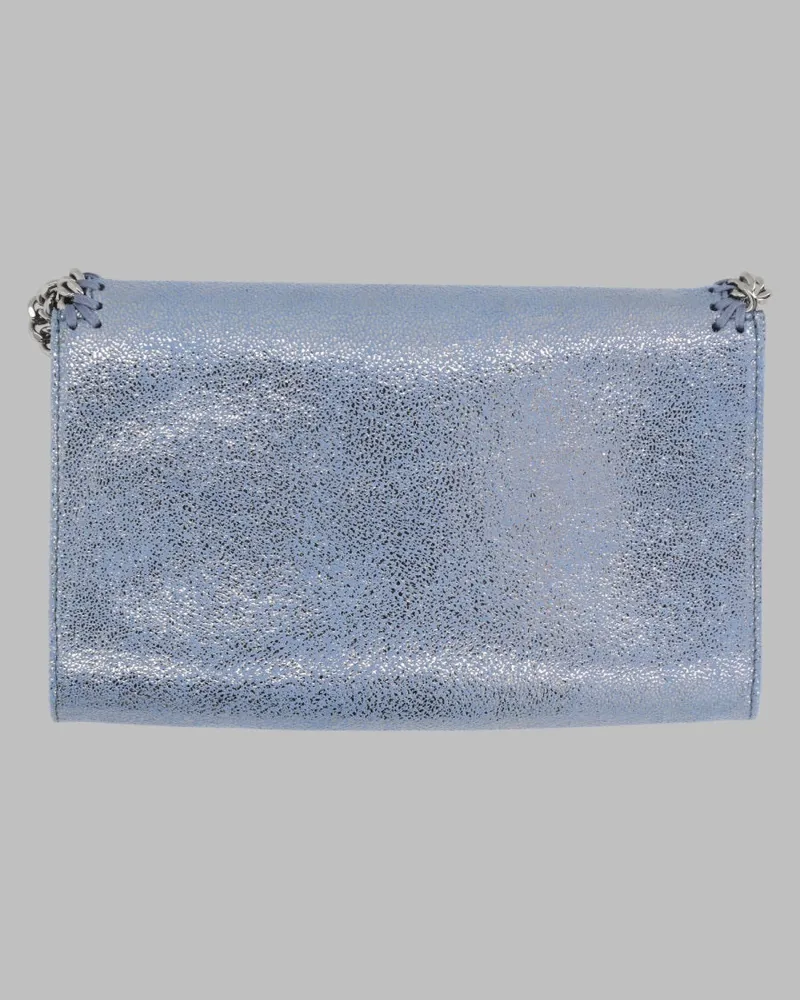 Stella McCartney Women's Mini Shoulder Bag Falabella Denim Polyester Wallets & Purses Blue