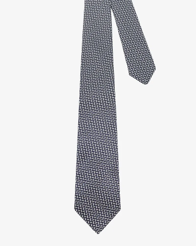 Kiton Men's Silk Tie Blue Ties & Bow Blue