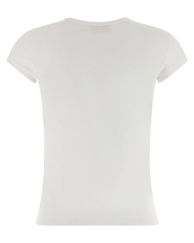 Diesel Laser-cut Oval D Logo T-shirt — White White