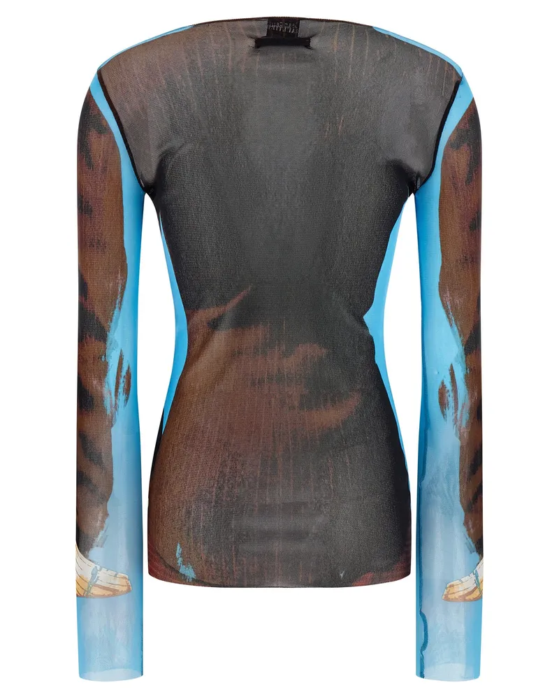 Jean Paul Gaultier Women Multicolor Polyamide Dress Shirt Multicolor