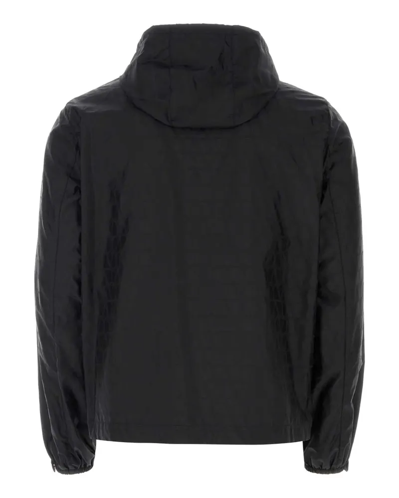 Valentino Garavani Nylon Windbreaker — Black Black