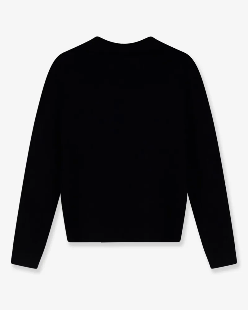 Loro Piana Women's Polo Sweater Siena Silk-Cotton Black Black