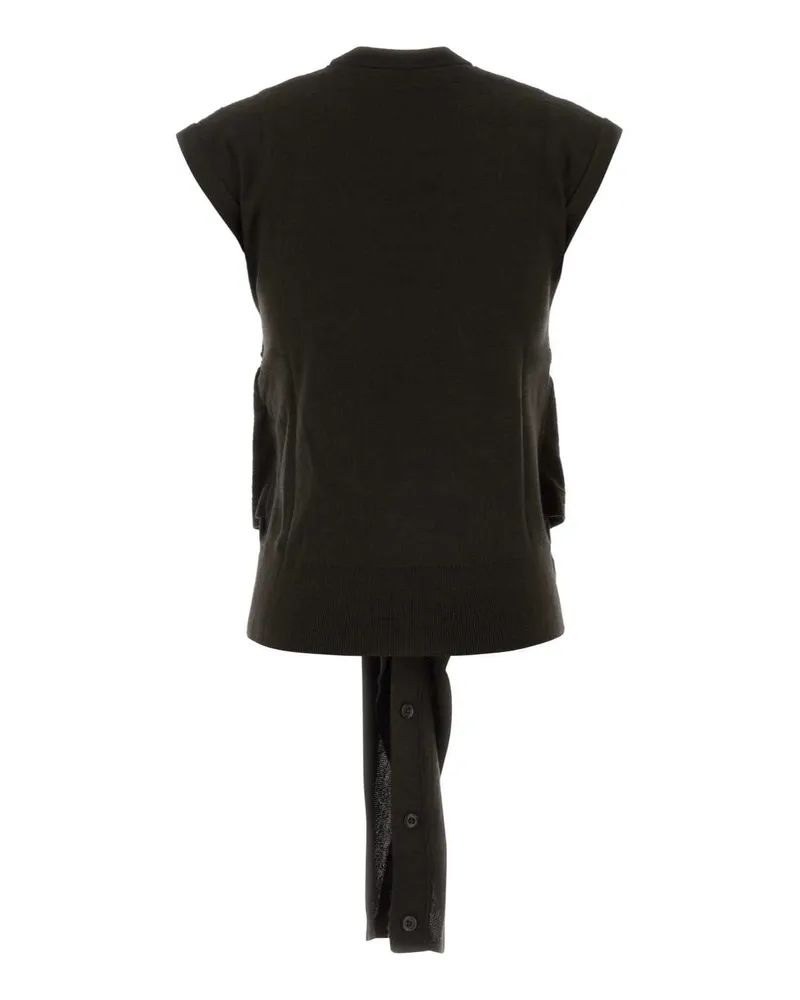 Christophe Lemaire Darkcacao Exterior: Wool Acrylic Maglieria Sweater Black