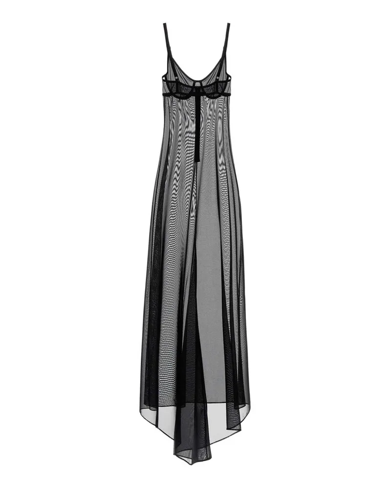 Balenciaga Women's Black Stretch Tulle Naked Dress T Polyamide Abiti Black