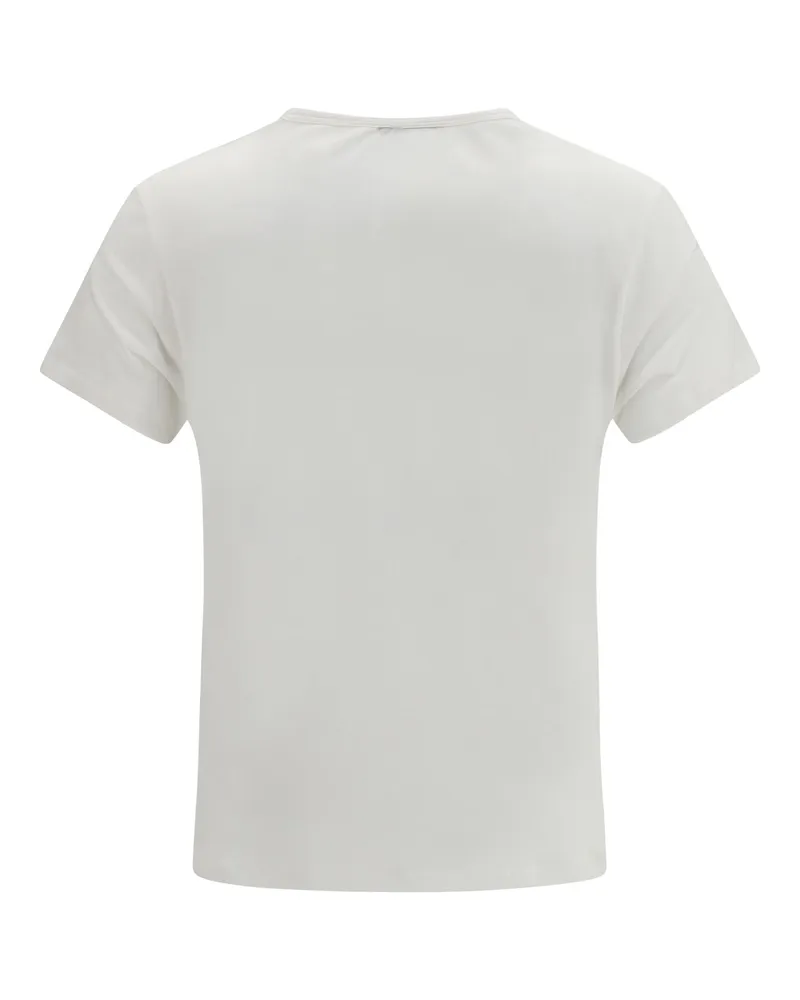 Fendi Women's Ti Amo Print Jersey T-Shirt Avorio Cotton T-Shirts And Polos White