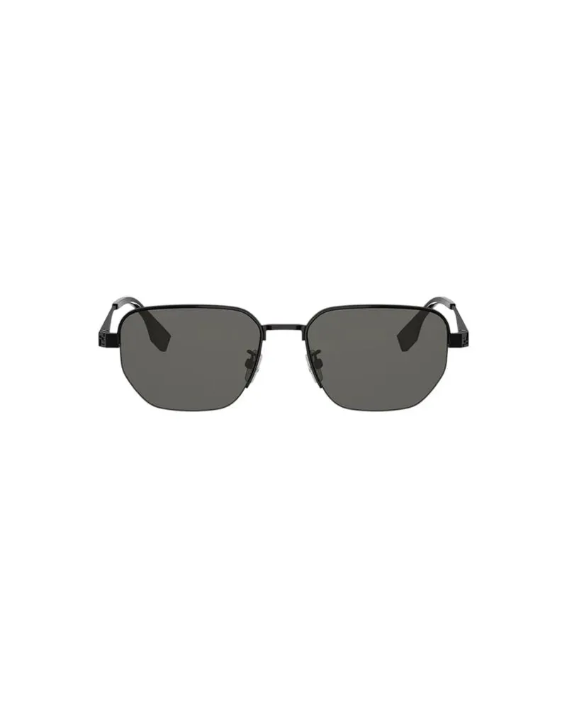 Fendi FE40196U Metal Frame Sunglasses — Black Black