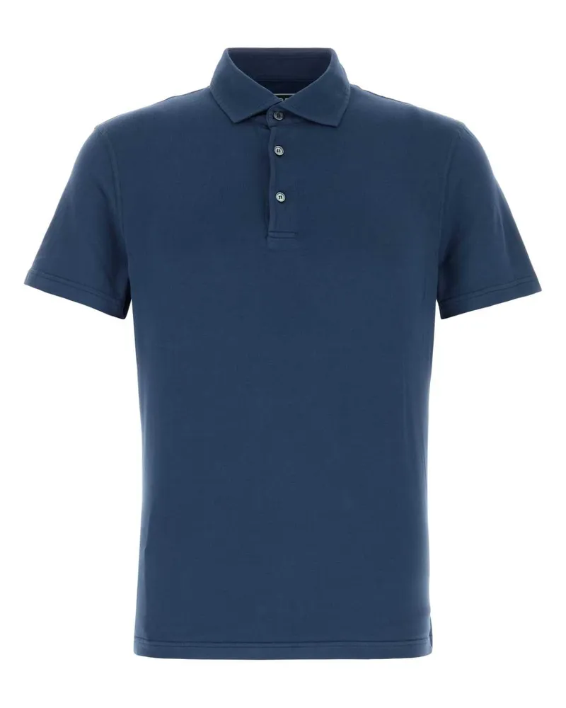 Fedeli Polo Shirt — Blue Blue