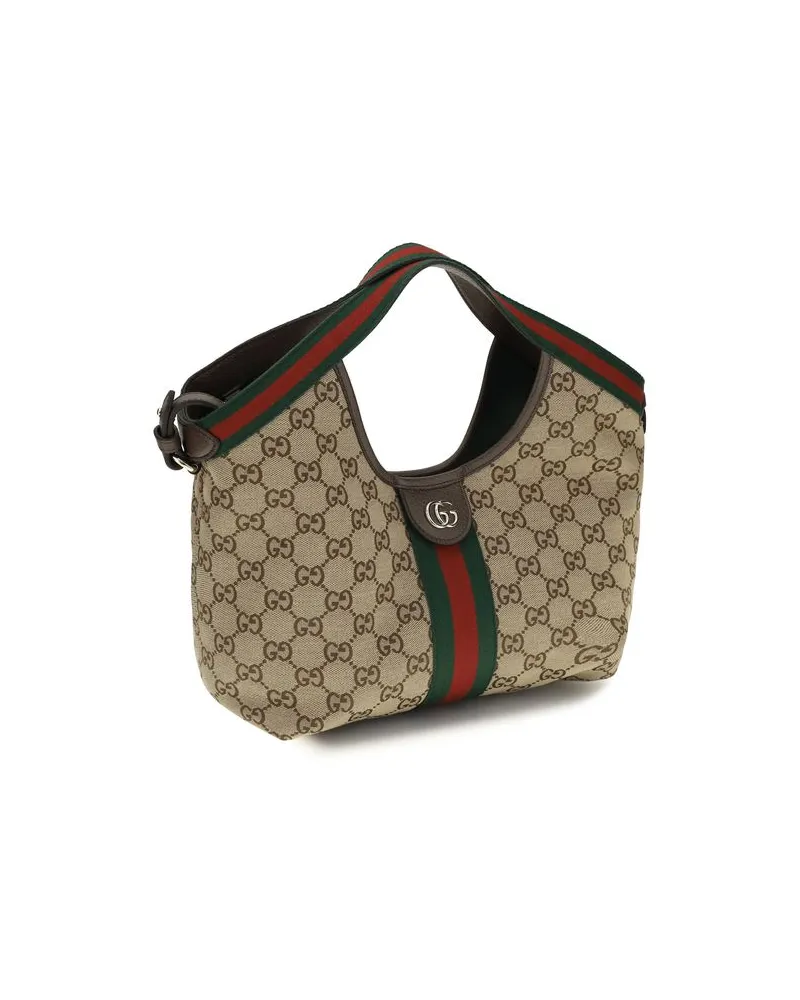 Gucci Women's Beige Fabric Shoulder Bag Beige