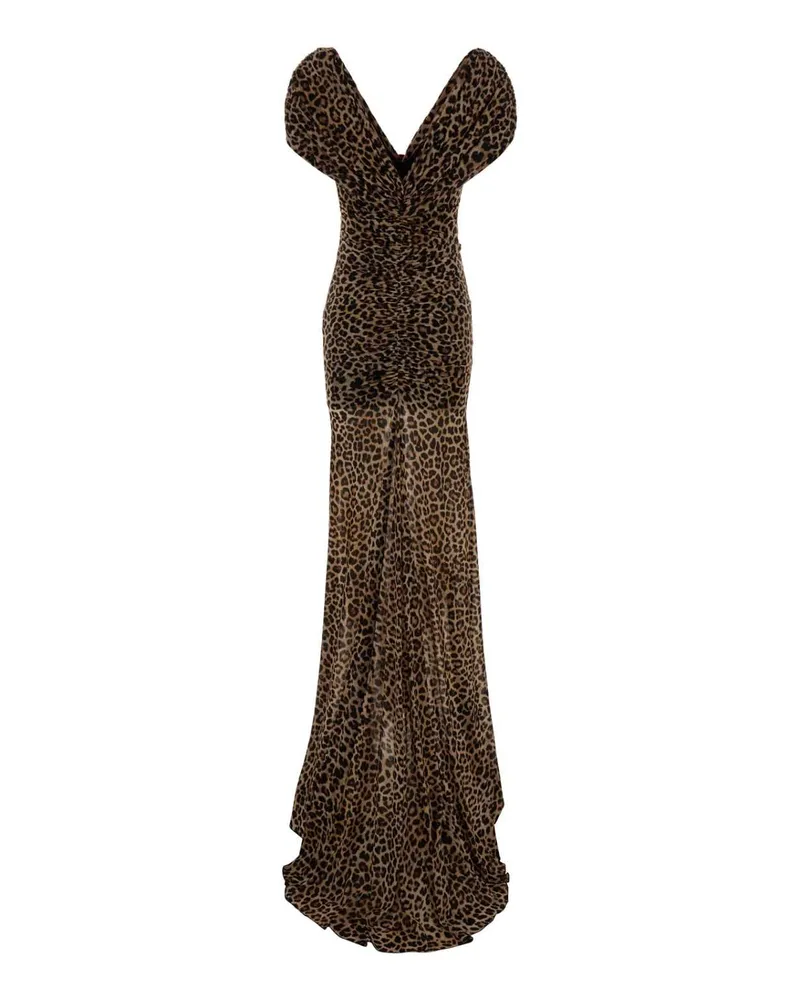 Blumarine Lungo Dress — Brown Brown