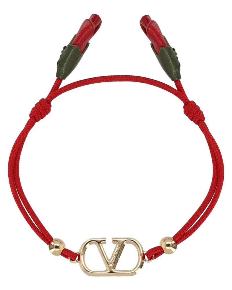 Valentino Garavani VLogo Bracelet — Red Red