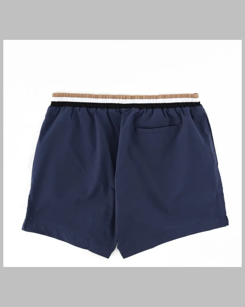 HUGO BOSS Polyester Swim Shorts — Blue 