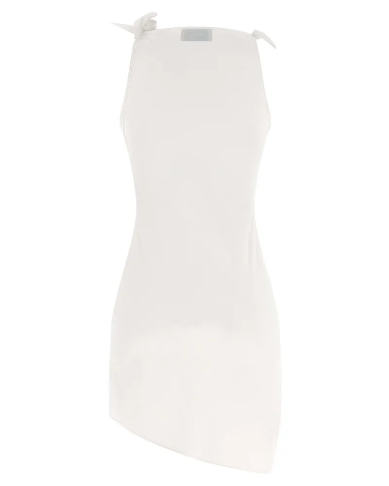 COPERNI Asymmetric Floral Dress — White White