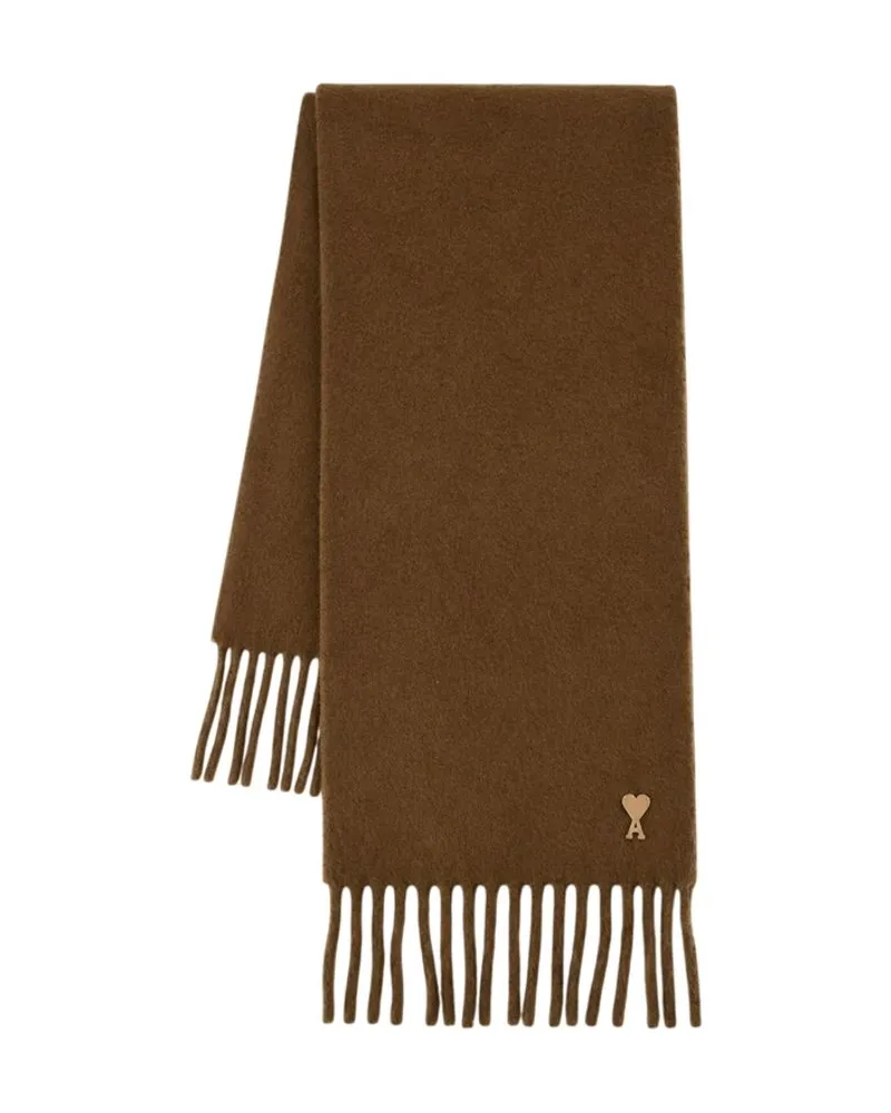 AMI Paris Scarf — Brown Brown