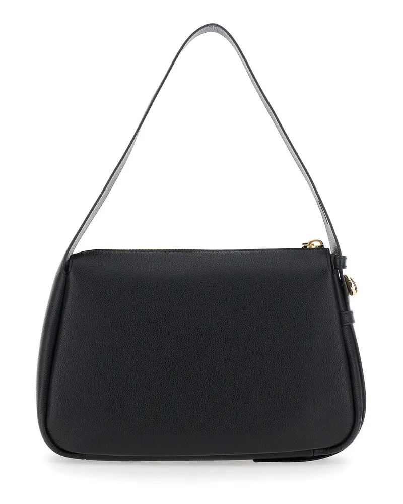 Tory Burch Women's Shoulder Bag Romy Black Cow Leather Black
