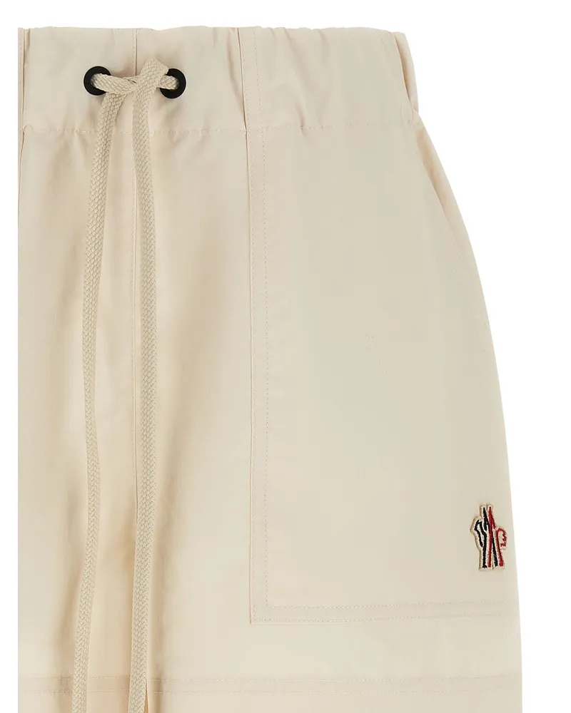 Moncler Water-Repellent Polyester Bermuda Shorts — White White