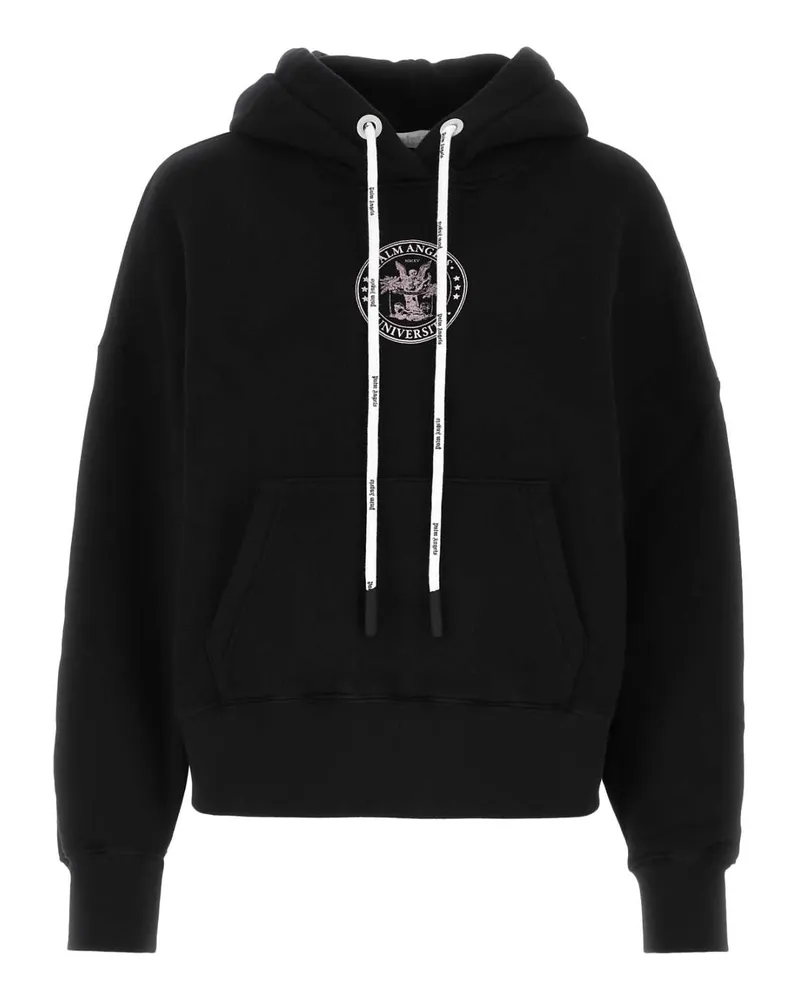 Palm Angels Logo-Embroidered Sweatshirt — Black Black