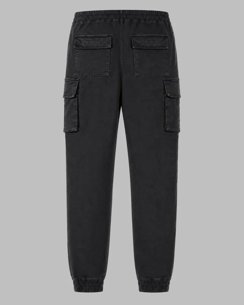 DRKSHDW by Rick Owens Men's Cargo Jeans Mastodon Cut Black Cotton Black