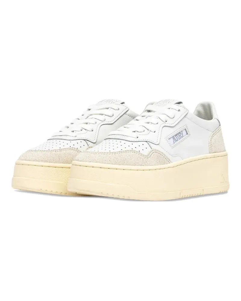 AUTRY Women's Platform Panelled Sneakers Ss26 W White