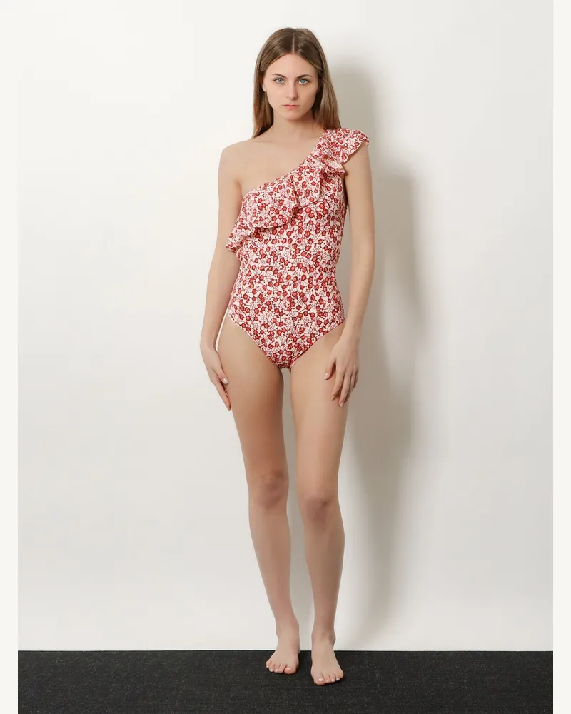 Isabel Marant Women's One-Piece Swimsuit Sicilya Red Polyamide Swimwear Sea Clothing Red
