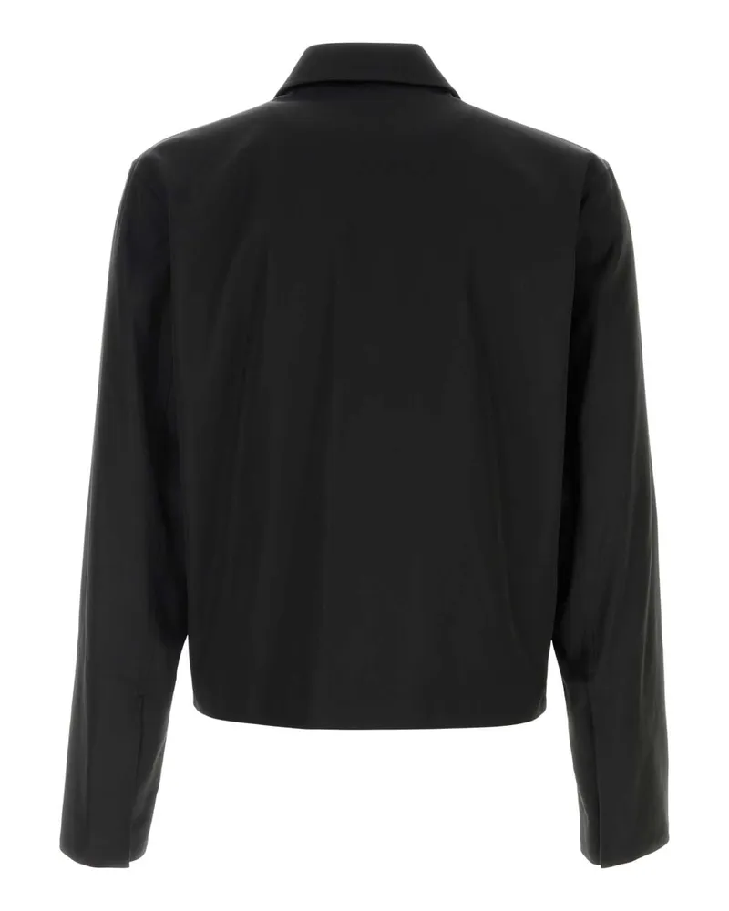 Gucci Men's Black Faille Jacket Acetate Silk Mix Giubbini Black