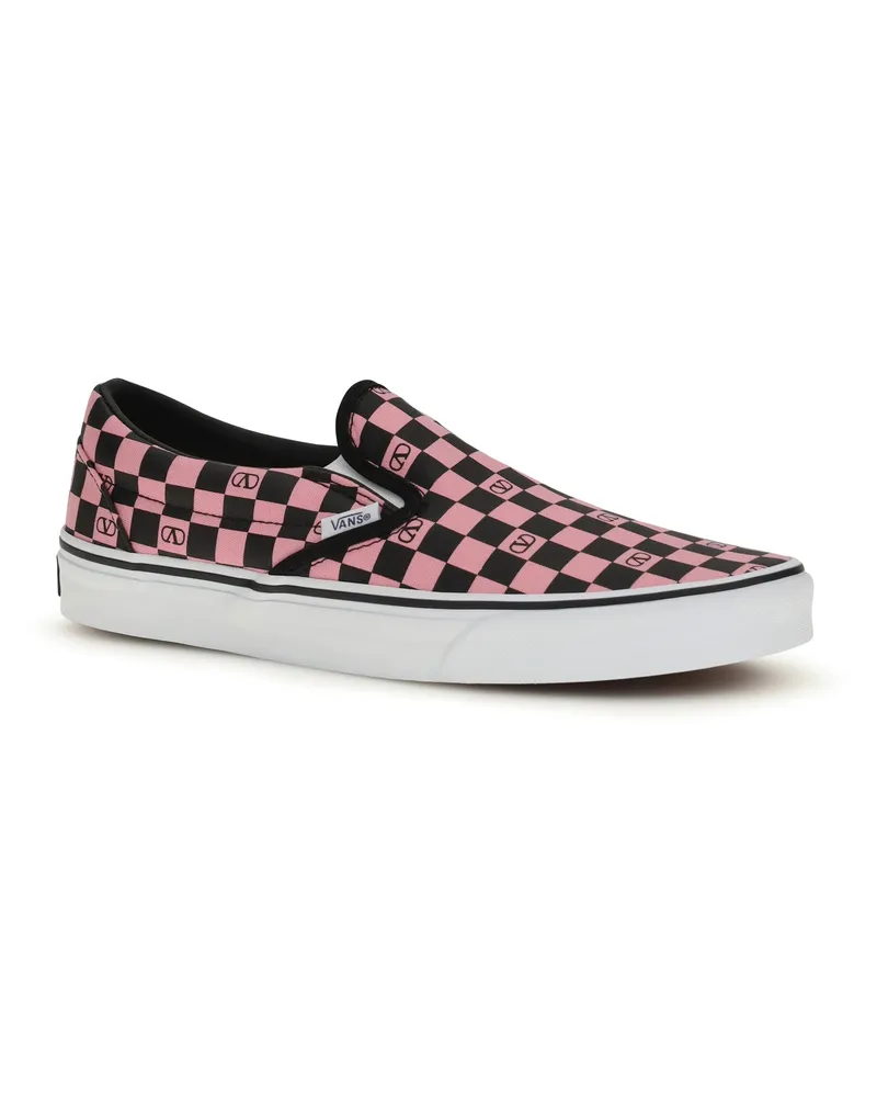 Valentino Garavani Men's X Vans Sneakers Pink Orchid-Nero-Nero-Bia-Ne-Mie Upper: Cotton; Sole: Rubber Orchid-nero/nero/bia-ne-mie Pink