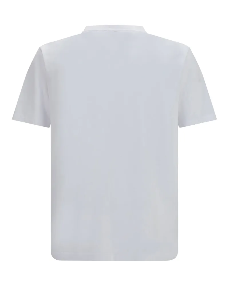 OFF-WHITE Men's Small Bookish T-Shirt White Cotton T-Shirts And Polos White