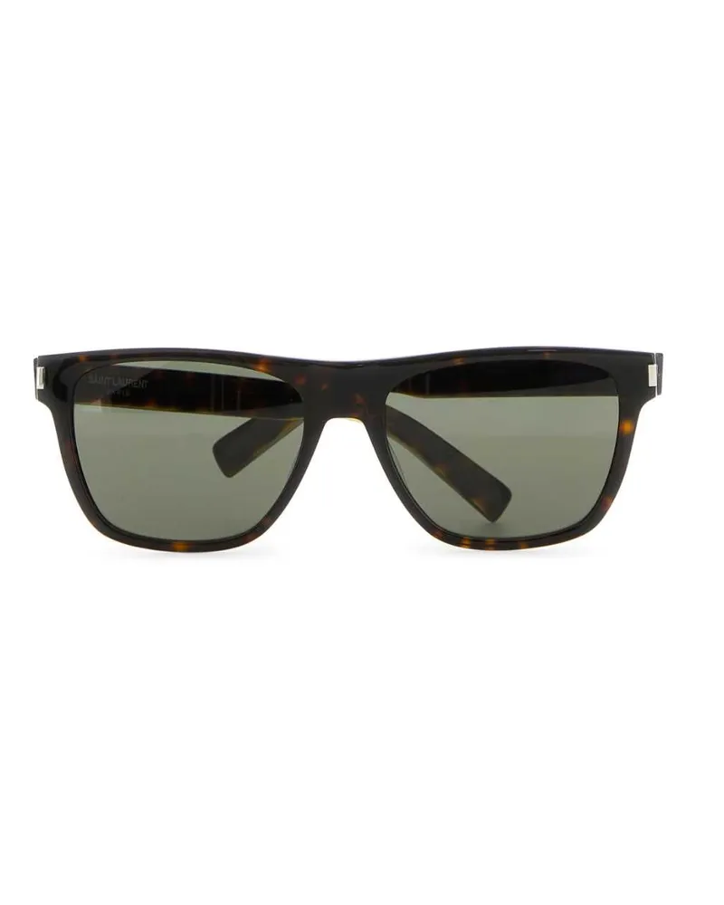 Saint Laurent Men's Multicolor Acetate Sl 619 Sunglasses Darkhavanagrey Exterior: Occhiali Da Sole Brown
