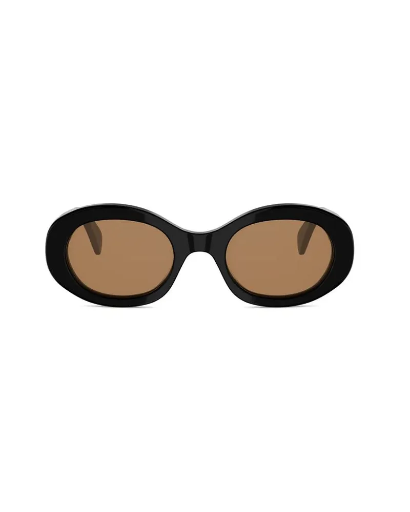 Celine Unisex Sunglasses Black Acetate Black