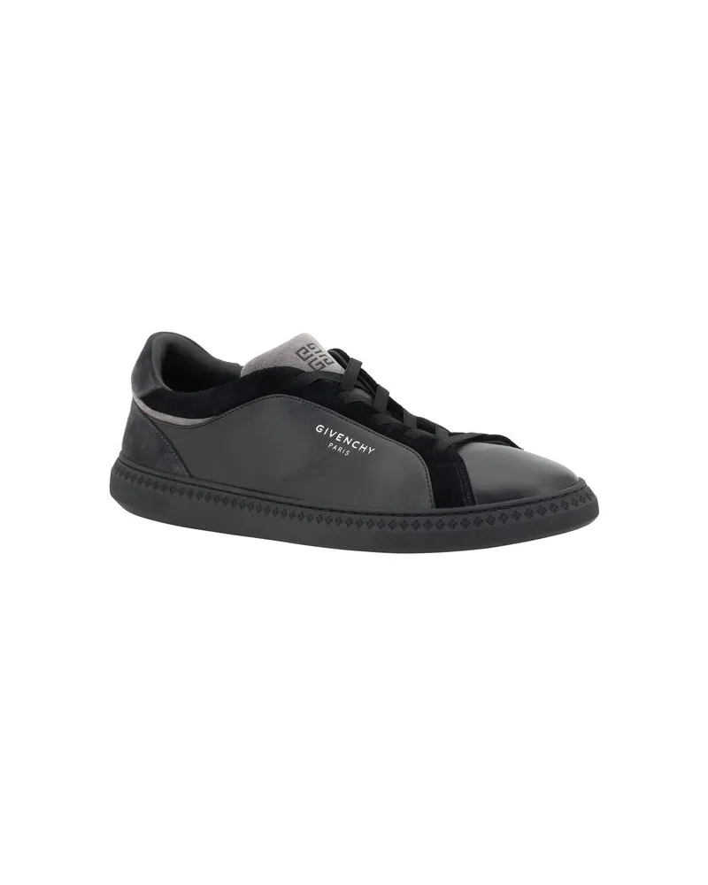Givenchy Men's Black Leather G Set Sneakers Black