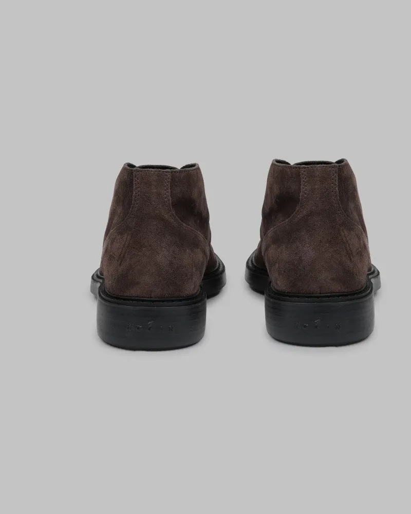 Hogan H704 Ankle Boots — Brown Brown