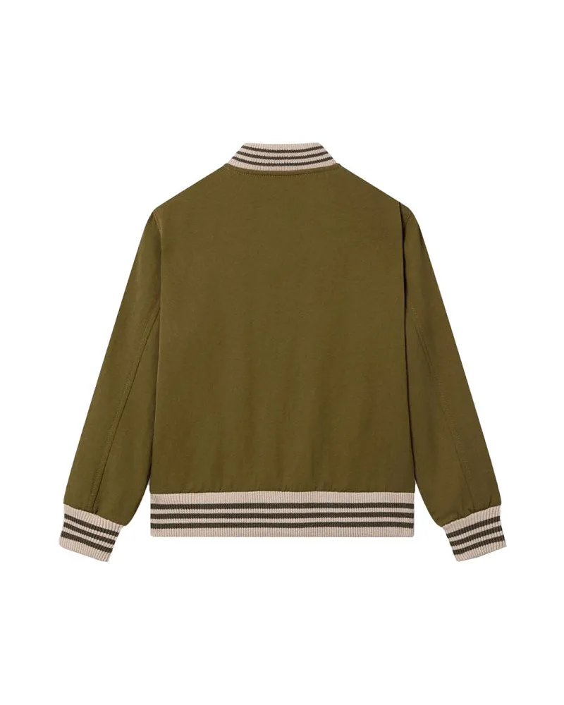 Golden Goose Nylon with Signature Logo Jacket — Brown Brown