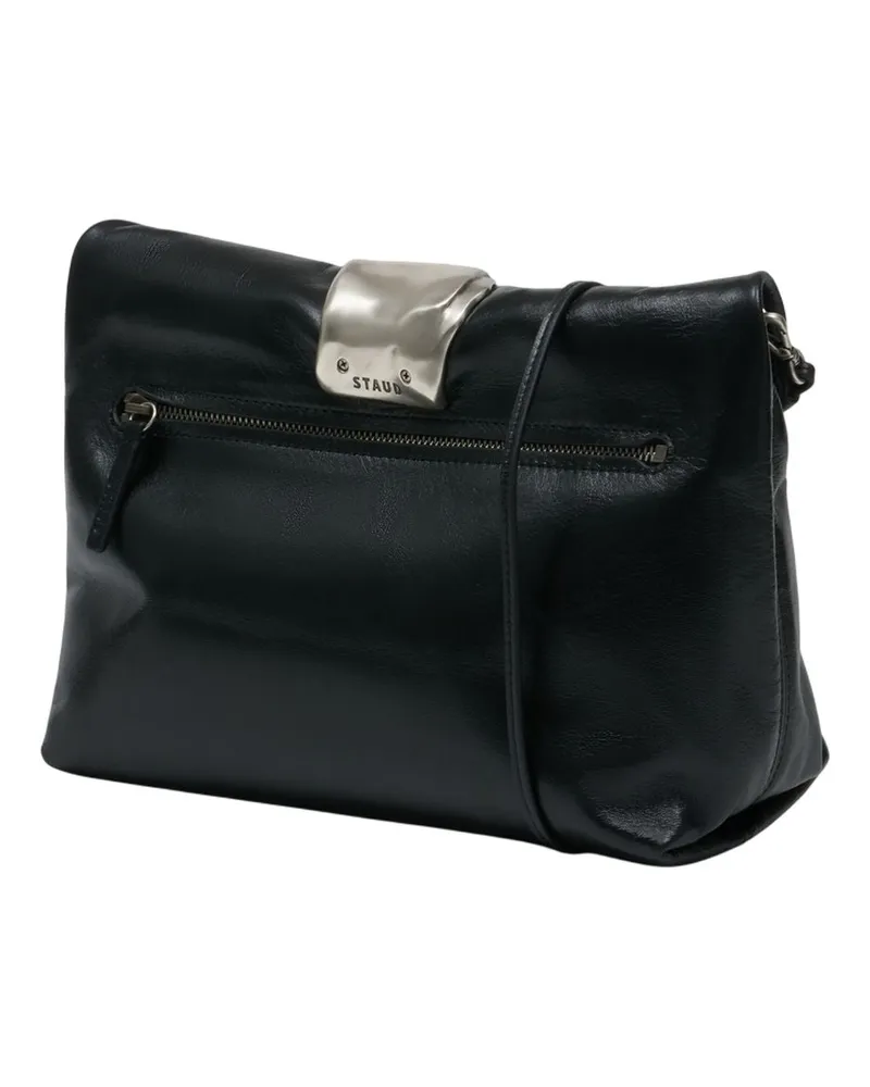 STAUD Women's Cuff Clutch -  Leather Black Calfskin Bags Clutches Black