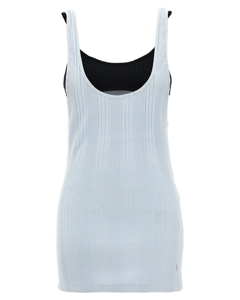ATTICO Women's Blue Cotton Tank Tops Blue