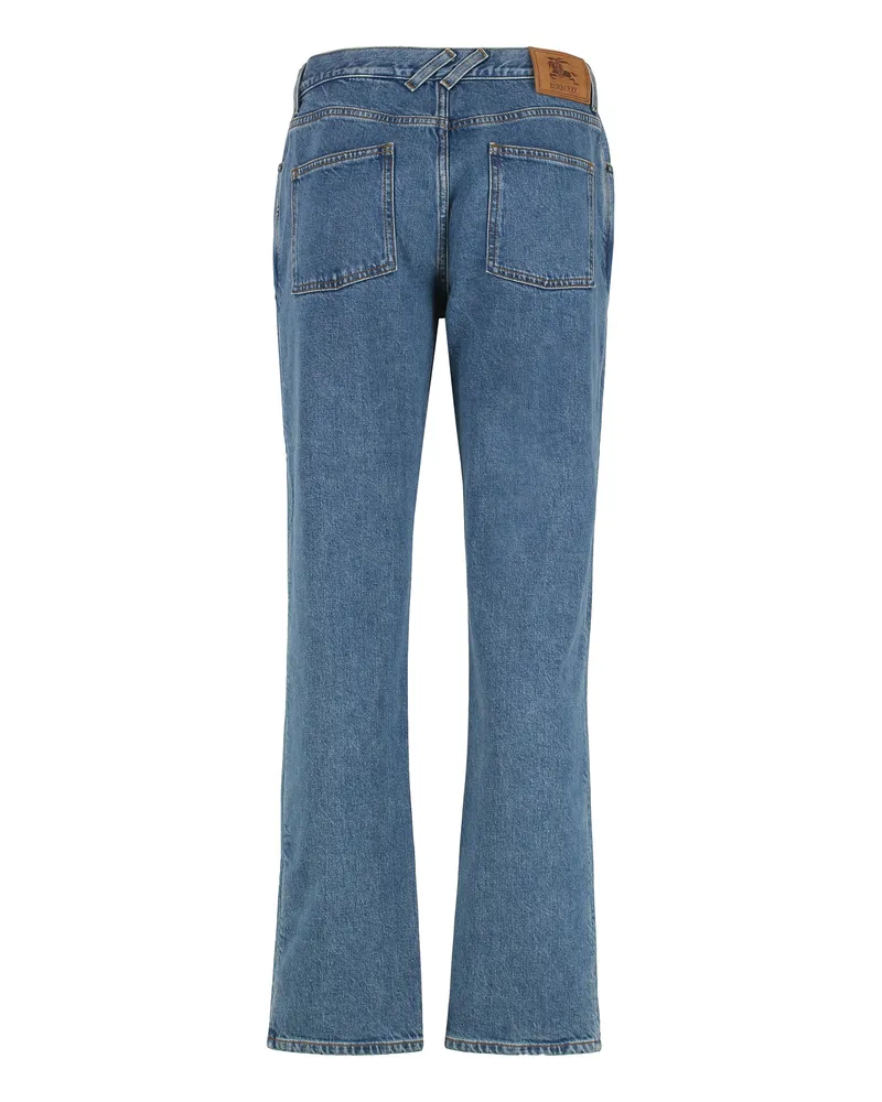 Burberry Women's 5-Pocket Straight-Leg Jeans Denim Cotton Blue