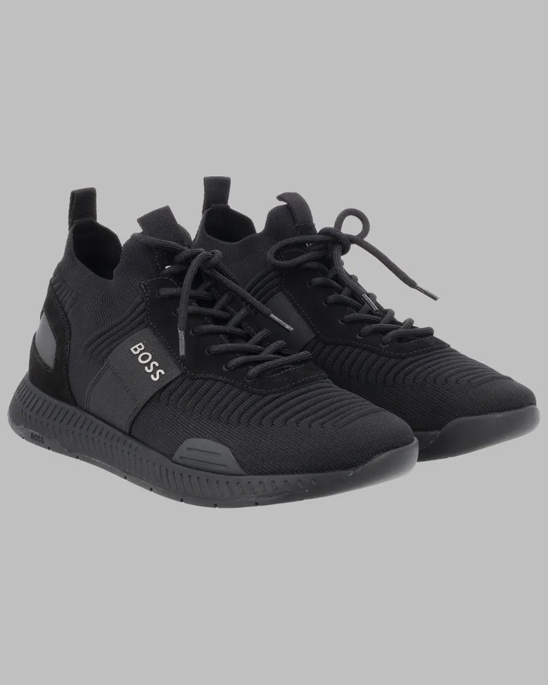 HUGO BOSS Titanium Runn Sneakers — Black Black