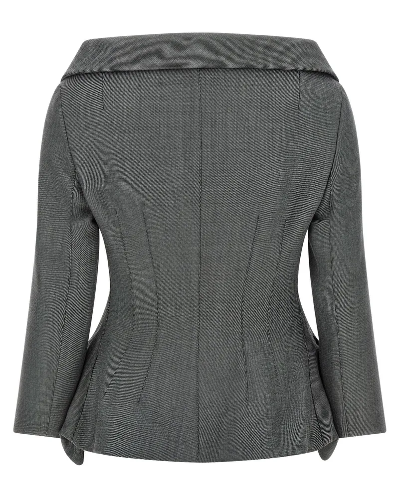 Magda Butrym Blazer — Grey Grey