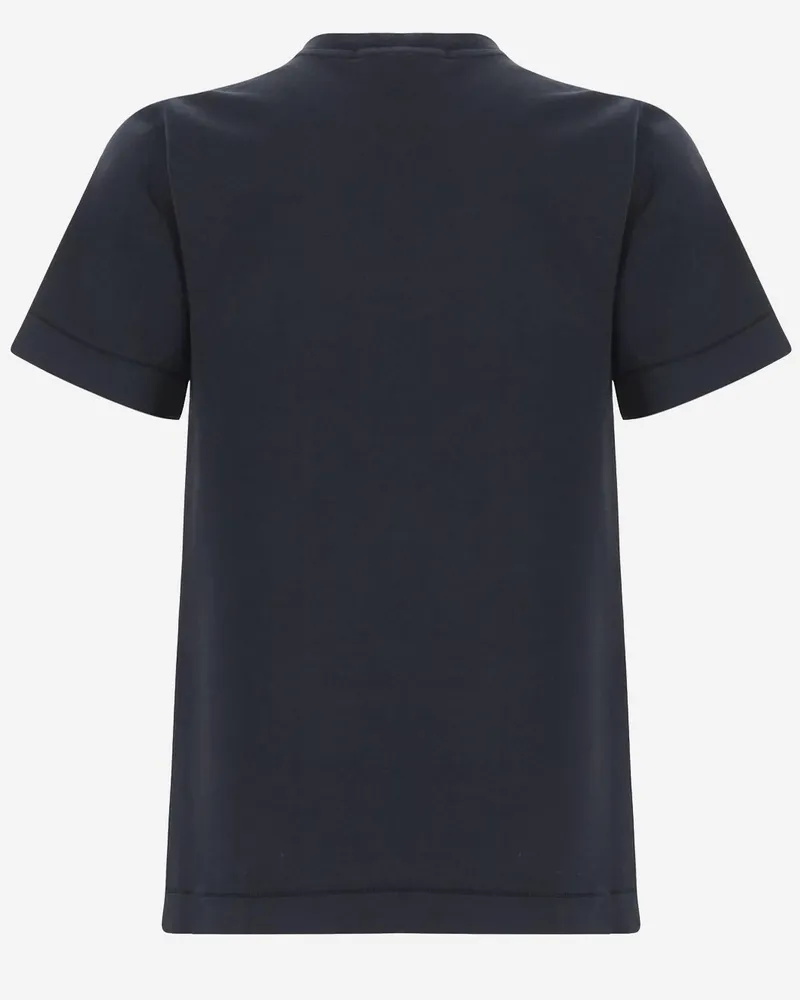 Stone Island Cotton Logo T-Shirt — Navy Navy