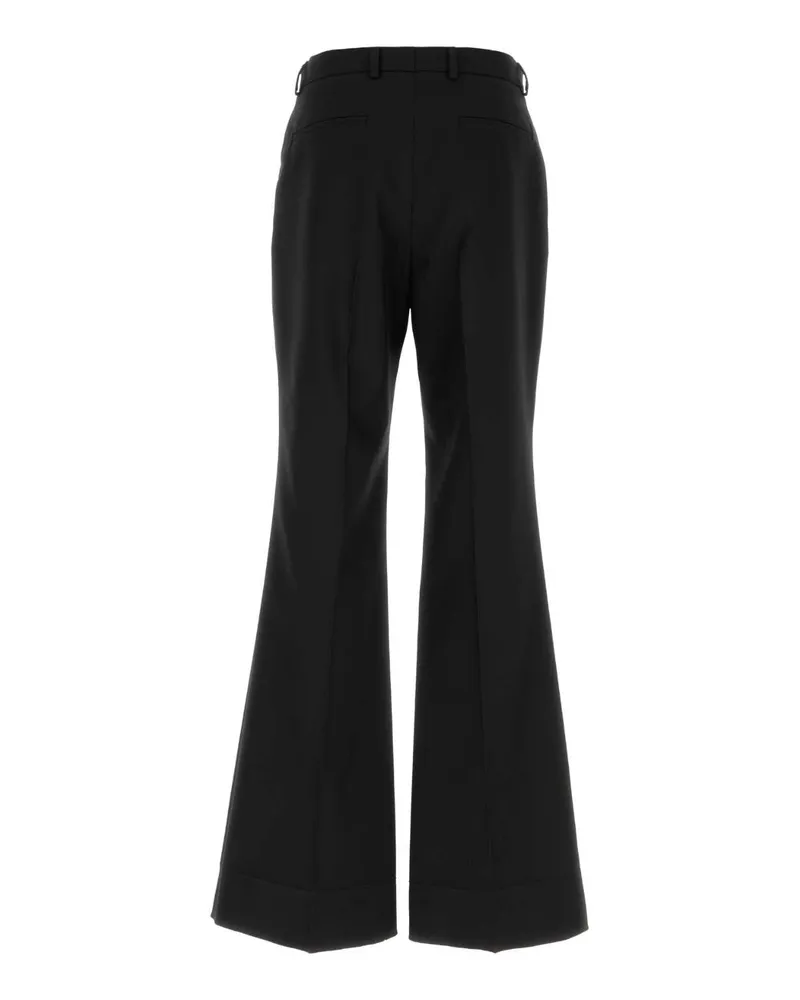 Valentino Garavani Men's Black Polyester Blend Pant Nero Exterior: Wool Pantaloni Black