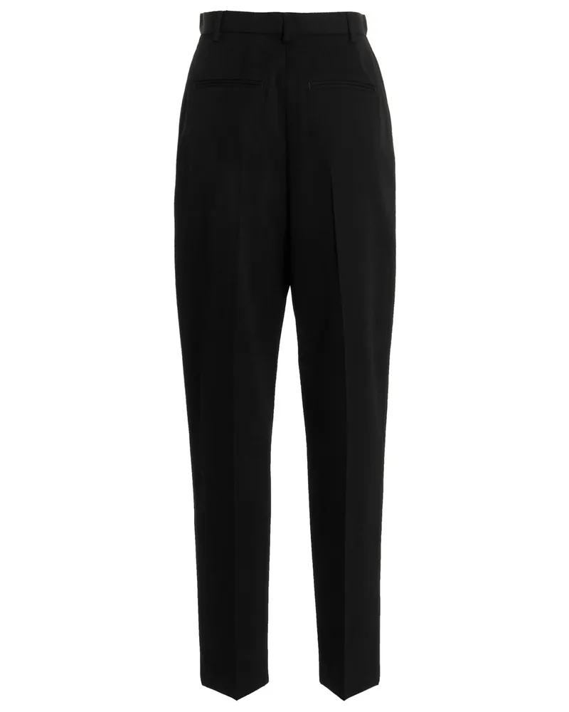 Tory Burch Wool Twill Trousers — Black Black
