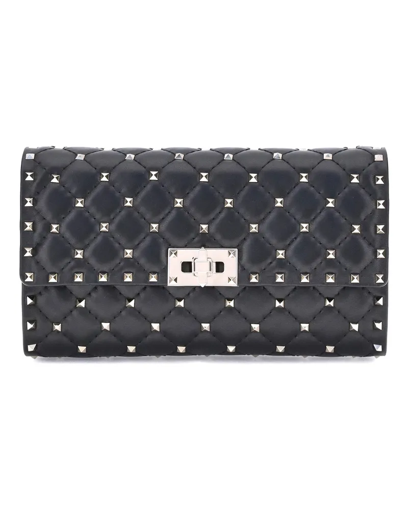 Valentino Garavani Women's Shoulder Bag Rockstud Spike Nappa Black Black