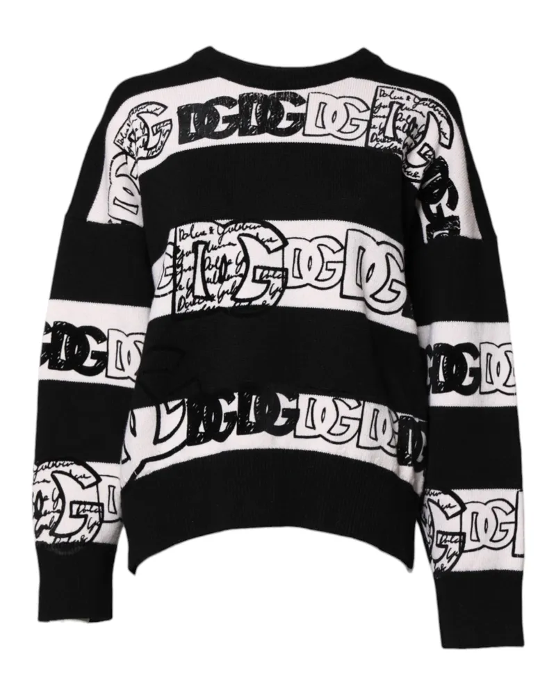 Dolce & Gabbana Women Logo-Print Cashmere Sweater Black Black