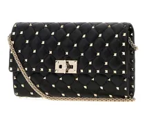 Rockstud Shoulder Bag — Black