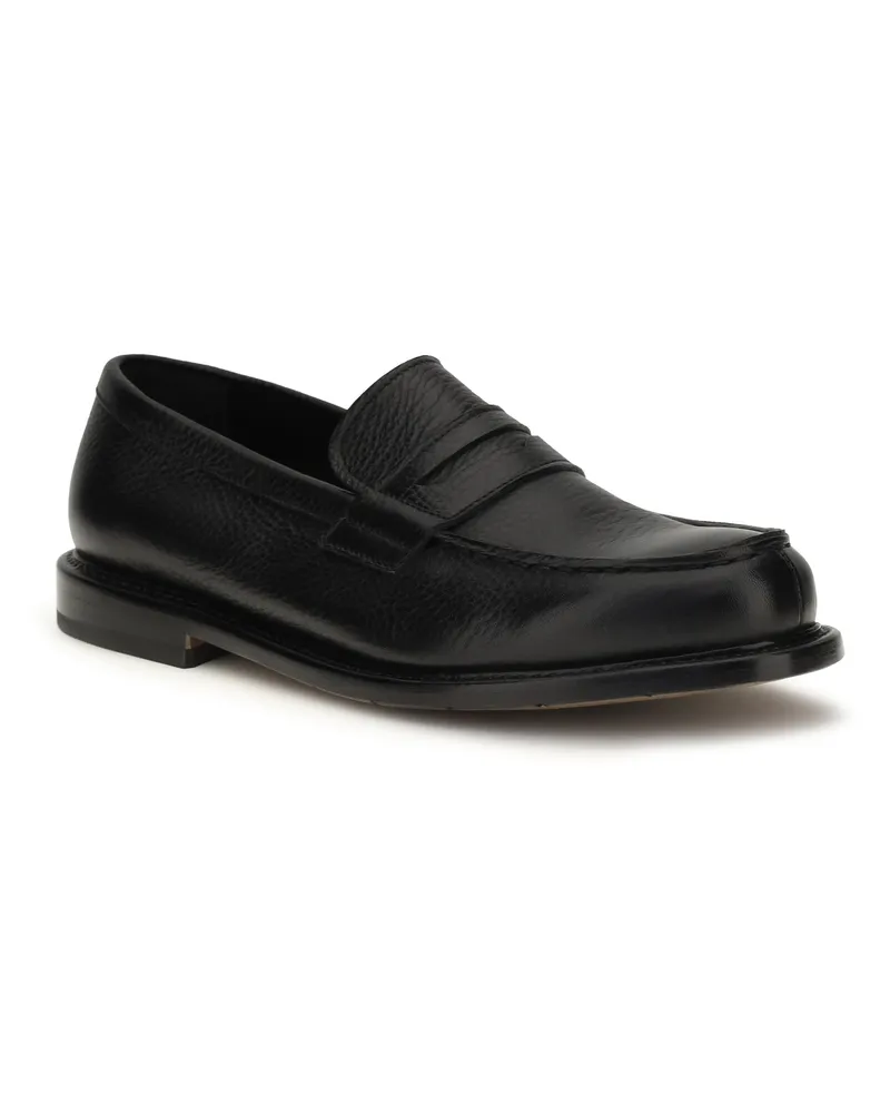 Premiata Men's Leather Loafer Black Calf Bos Taurus Loafers Black