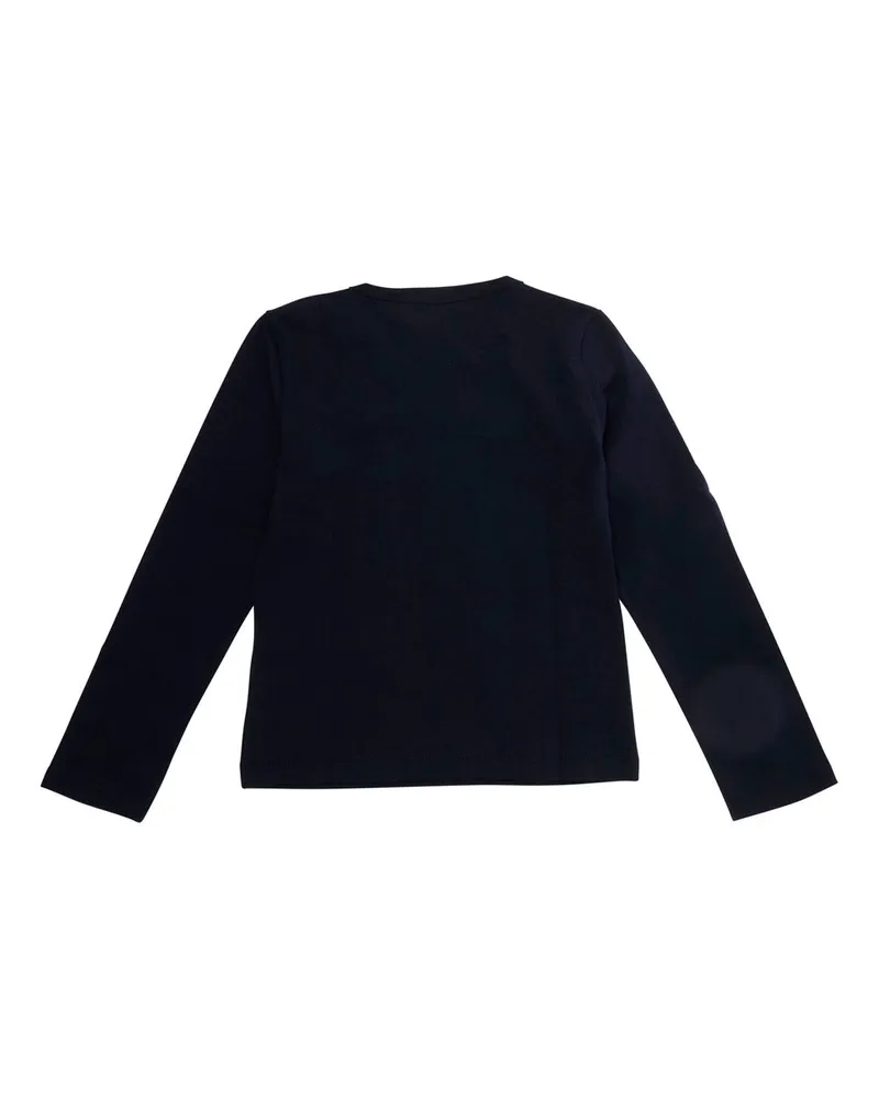 MAX&Co. Logo-Embroidered Cotton T-Shirt — Navy Navy