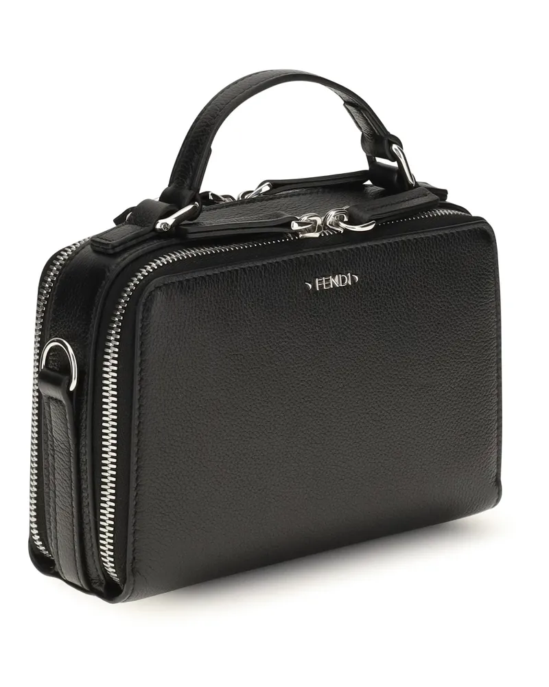 Fendi Calfskin Leather Bag — Black Black