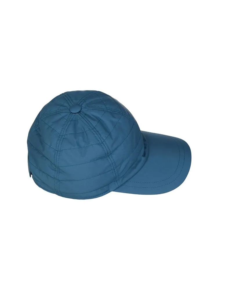 Herno Men Blue Cotton Cap (baseball Hat Blue