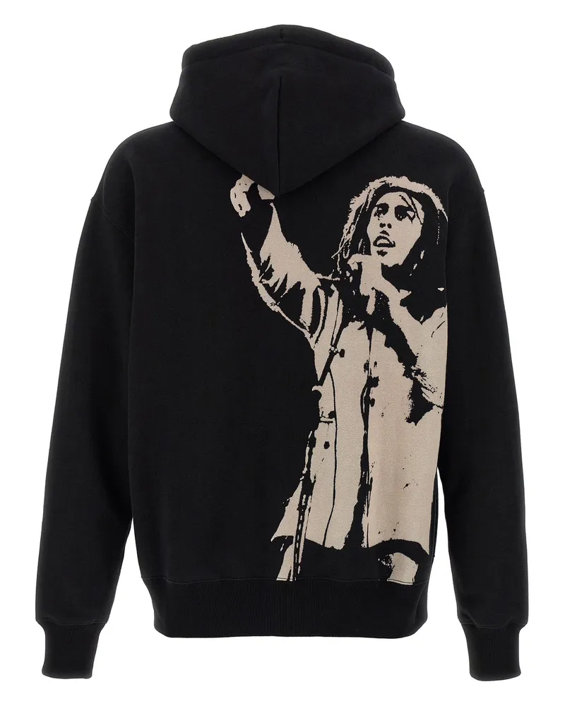 Junya Watanabe Logo-Embroidered Collaboration Hoodie — Black Black