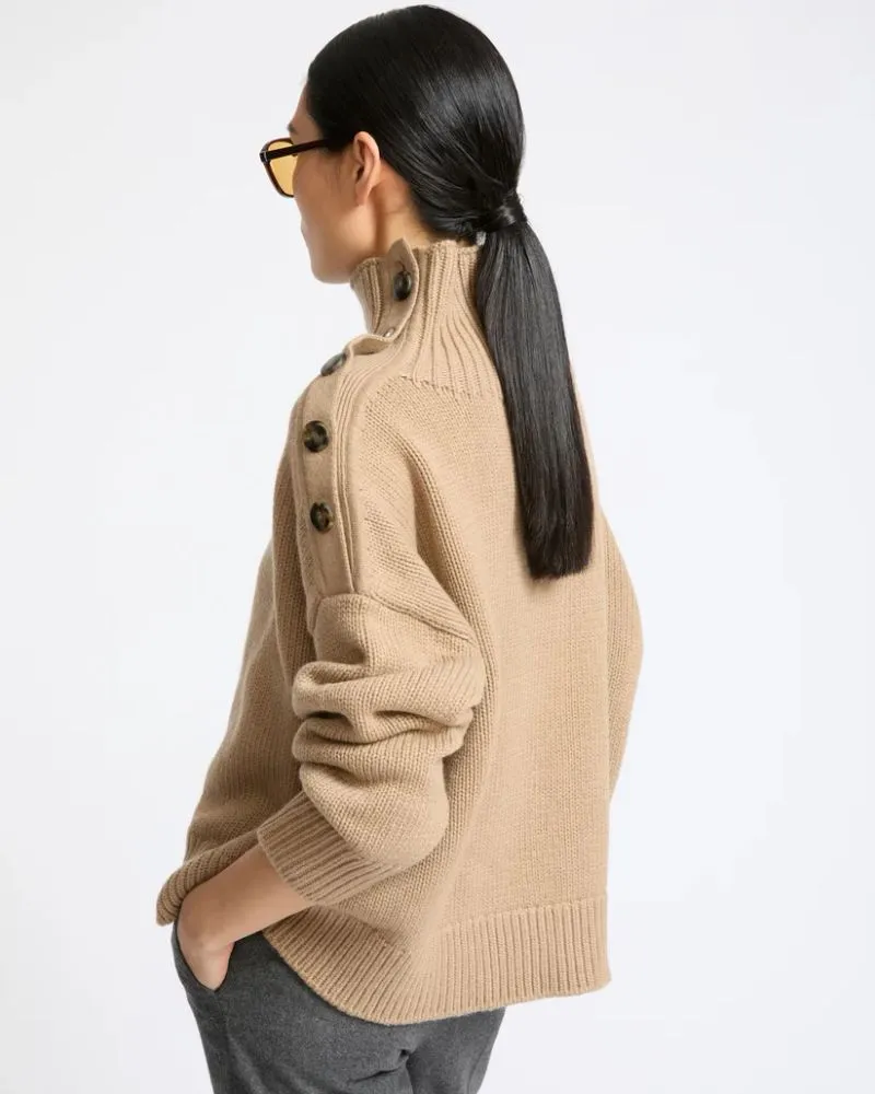 Yves Salomon Sweater — Beige Beige