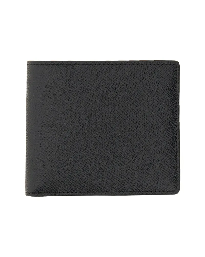 Maison Margiela Bi-Fold Leather Wallet — Black Black